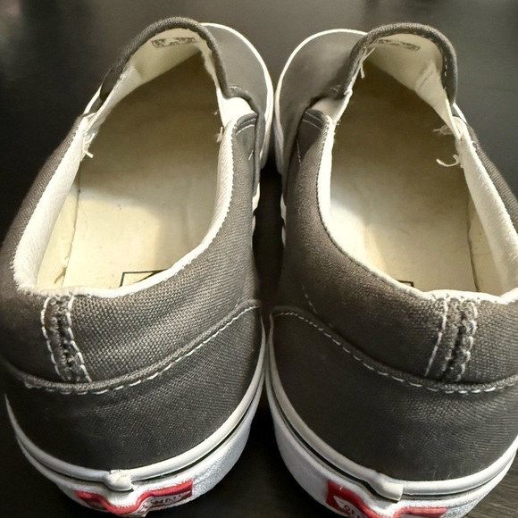 Vans Charcoal Slip-On Shoes men’s size 8 1/2, women’s size 10 - Picture 6 of 8